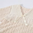 thumbnail image 6 of Gytharion Flannel Nightgowns for Women Winter Fuzzy Fleece Warm V-Neck Sleepshirt Soft Cozy Long Sleeve Lace Plush Nightshirt Cute Solid Ruffled Hem Nightdress Mid-Length Sleepwear, 6 of 6