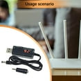 thumbnail image 2 of USB Power Supply Cord 5V To 9V/12V Conversion USB to DC5.5x2.1mm 3.5x1.35mm For Routers And Gadgets, 31.5Inches Cable, 2 of 7