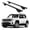 Black, variant on ERKUL Roof Rack Cross Bars for Jeep Renegade 2015-2024 | Aluminum Crossbars with Anti Theft Lock for Rooftop | Compatible with Raised Rails - Black