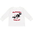 thumbnail image 3 of Inktastic My Grandma Loves Me Orca Family Boys or Girls Long Sleeve Toddler T-Shirt, 3 of 5