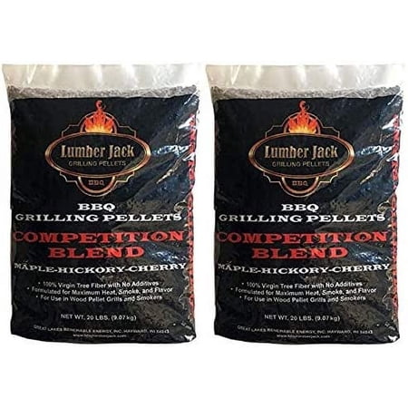 Competition Blend Maple-Hickory-Cherry BBQ Grilling Pellets – 40 lbs.