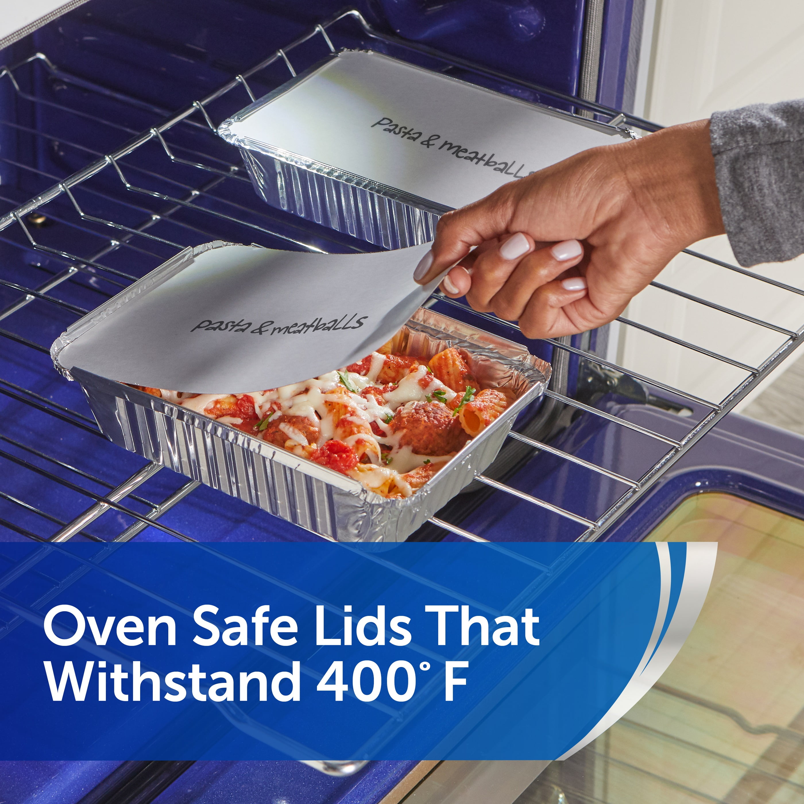 california fish grill togo box oven safe Reynolds Kitchens Aluminum Food Storage Containers with Oven-Safe Lids, 8 x  5.38 inch, 5 Count