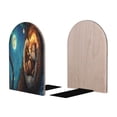 thumbnail image 2 of Hirioo Squirrel Sleeping In Tree for Bookends Decorative Bookends for Shelves for Home or Office, Non-Slip Base, 2 of 8