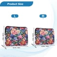 thumbnail image 4 of FORMRS 15-15.6 inch Laptop Sleeve Case Soft Carrying Quilted Computer Bag Cover, Vibrant Pink Floral Pattern, 4 of 7