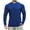Blue, variant on fatyb Mens Long Sleeve Thermal Tops Button Neck Casual T Shirts for Men Warm Solid Color Comfortable Tee