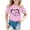 Pink, variant on Boys T shirts Short Sleeve Crewneck Dinosaur Print Graphic Tees Summer New Stylish Layering Kids T Shirts Size 3-4Y