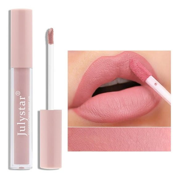 Clearance Lipstick for Women Liquid Lipstick With Lip Plumper Makeup Velvety Long Lasting High Pigmented Nude Waterproof Lip Gloss Kit Women Make Up 3ml Womens Color Lipstick