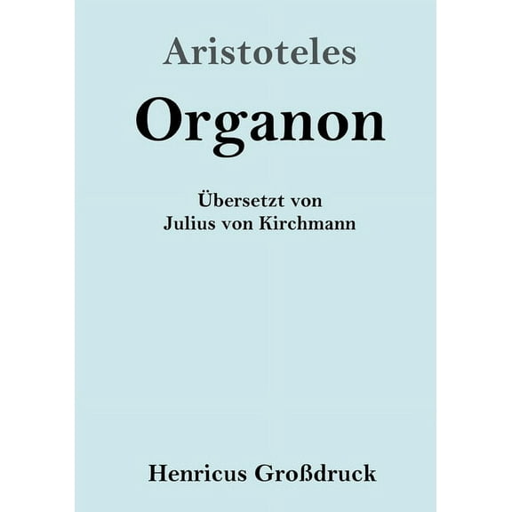 Organon (Großdruck) (Paperback)