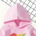 thumbnail image 5 of KPOPLK Girls Hoodie Dress Long Sleeve Hooded Sweatshirts Dress Cute Fall Outfits with Pockets 5-60 Years(3-4 Years,Pink), 5 of 7