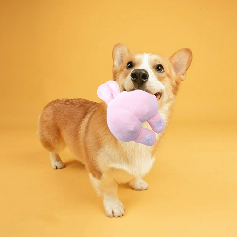 ROZKITCH Pet Dog Toys Corgi Cute Butt Shaped Plush Toy Squeaky Dog Toy,  Stuffed Plush Puppy Dog Chew Toy for Small Medium Dogs
