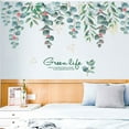 thumbnail image 4 of Billuyoard Pegatinas de pared de hojas verdes, calcomanía de rama de árbol DIY, artesanías de oficina, póster de impresión de plantas para dormitorio y Decoración del hogar Billuyoard HA077566-00B, 4 of 6