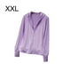 thumbnail image 4 of Qarigey Abrigo Ropa de protección solar Sudadera con capucha Chaqueta de protección solar Color sólido Resistente a los rayos UV Prendas para la parte del cuerpo Púrpura XXL, 4 of 6