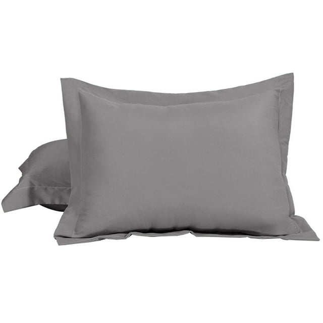 Unique Bargains Soft 1800 Microfiber Oxford Pillowcases 2pcs