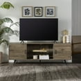 thumbnail image 6 of Walker Edison Thea Mid-Century Two-Door TV Stand for TVs up to 80", Slate, 6 of 24