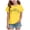 Yellow, variant on TOWED22 Toddler Girls T Shirts Graphic Short Sleeve Shirts 2-7 Years Cotton Baby Girl Cartoon Print Tees Clothes(Black,9-10 Y)