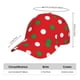 thumbnail image 2 of Fotbe White and Green Polka Dot Gorro Clásico de Béisbol, Gorra Ajustable con Broche Snapback, Gorro de Exterior de Algodón Suave, 2 of 6