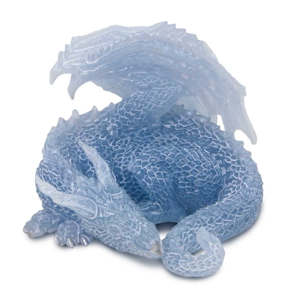 Safari Ltd. Glow-in-the-Dark Sleepy Dragon Figure - Translucent 4" Fantasy Creature - Mythical Toy for Boys, Girls, and Kids Ages 3
