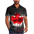 thumbnail image 1 of Mens Casual Manga Corta Botón Abajo Camisas, Cuello de Vuelta Impresión para el Verano, Al Aire Libre Y Desgaste Casual, 1 of 6