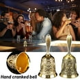 thumbnail image 3 of Hand Bell - Hand Call Bell,Super Loud Solid Brass Hand Call Bell, Hand Service Bell for Seniors Bedside,Wedding Bell Dinner Bell Pet Training Bell Chrismas Bell,Meditation Bell,Handbells for Home, 3 of 8