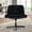 Black, variant on S-HOME 360 Degree Swivel Criss Cross Chair Corduroy Height Adjustable Vanity and Office Chair for Any Space, Black