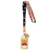 Pokemon Charmander 004 ID Badge Holder Rubber Charm 2-Sided Breakaway Lanyard