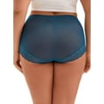 thumbnail image 2 of Unique Bargains Lace Trim Briefs Full Coverage Underwear XL Blue, 2 of 6