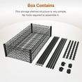thumbnail image 6 of Heavy Duty 5-Shelf Shelving Unit,1250 lb. Total Capacity,29" D x 14"W x 61" H,Black, 6 of 7