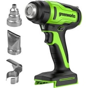 Greenworks 24V Cordless Heat Gun, Deflector nozzle and Concentrator nozzle, High temperature of 1000, Battery and Charger not included (Tool-Only)