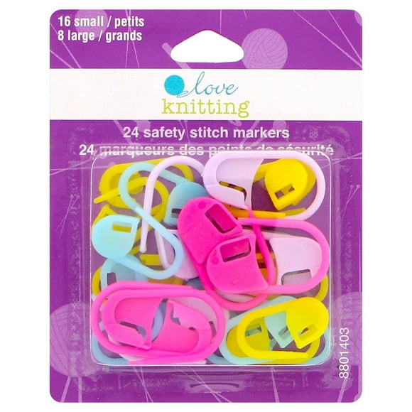 Marqueurs des points de sécurité Love Knitting 24 mcx