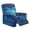 Starry Night Ocean & Blue Hibiscus Floral Print, variant on HELLHERO Brushed 4 Pieces Recliner Chair Slipcover for Pet, Polyester Spandex Stain Resistant Recliner Couch Covers for Home, Pink Floral Heart Stripe