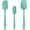 Aqua Sky, variant on U-Taste 600°F High Heat Resistant Silicone Spatula Set of 3, BPA-Free Food Grade Kitchen Cooking Baking Mixing One Piece Seamless Flexible Rubber Scraper for Nonstick Cookware (Black)