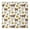 White Cow Sunflower, variant on White Highland Cow Flower Pattern Square Fitted Tablecloth with Elastic Edge,Square Table Cover,Washable Elastic Table Cover for Home Kitchen Party Decor 36"x36"