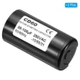 thumbnail image 3 of Uxcell 88-108uF/Mfd 250VAC 50/60Hz Motor Start Capacitor CD60 Run Capacitor 2 Pack, 3 of 5