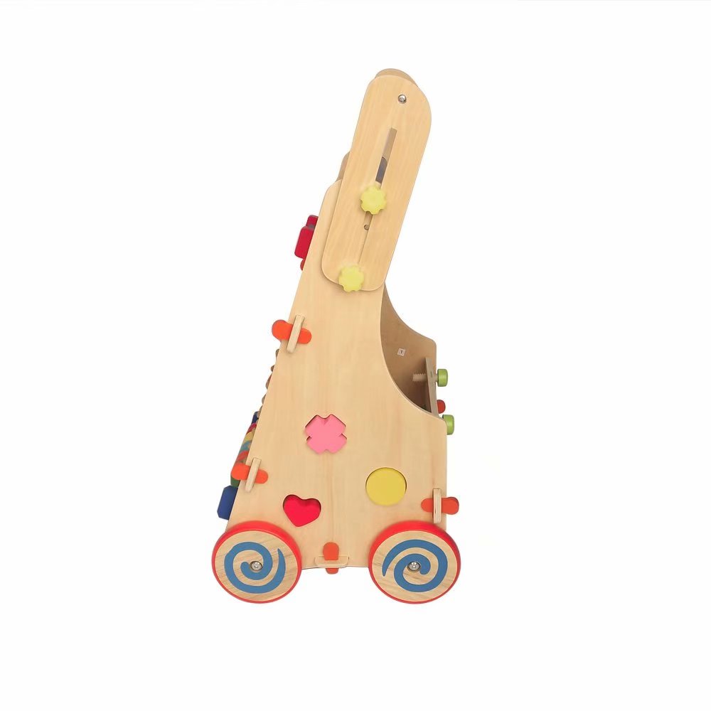 wooden baby walker activity centre