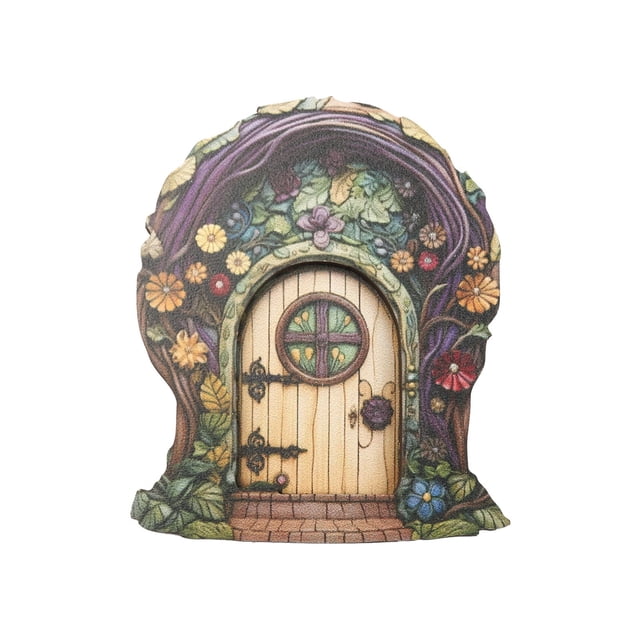 Great promotion! Fairys Doors For Trees Outdoor Miniature Fairys Door For Tree Decoration Fairys Garden Accessories