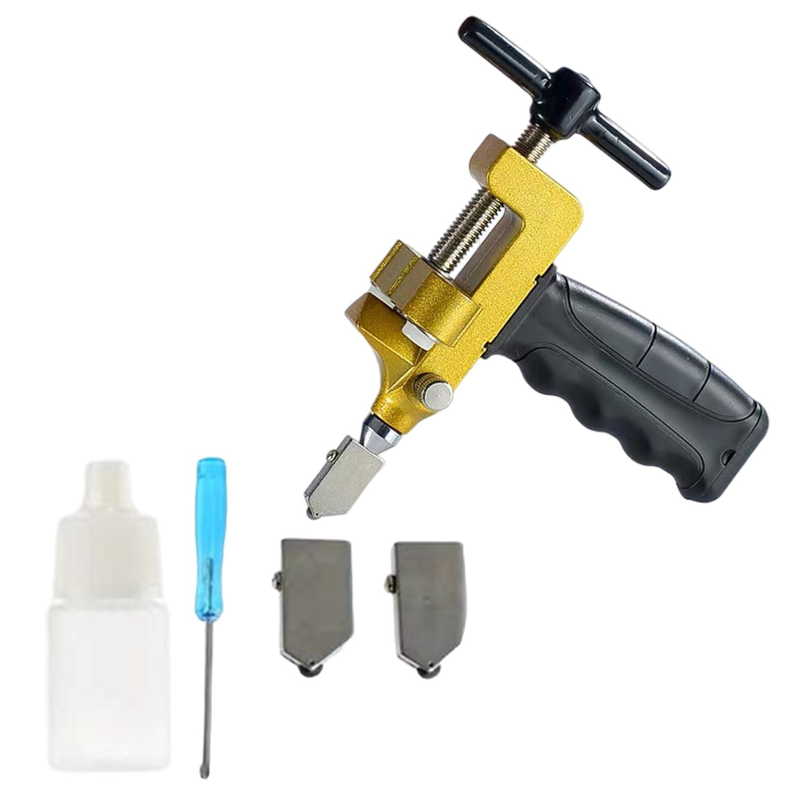 Glass Cutter, Glass Breaking Plier, 2 in 1 Professional Ceramic/Tiles