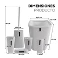 thumbnail image 2 of Kit de 6 Piezas para Baño | Juego de Accesorios para Baño Moderno | Conjunto de Accesorios de Plastico Para Baño | Set de 6 pzas para Baño, 2 of 5