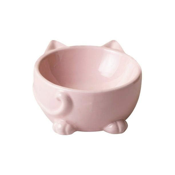 Estación de Alimentación Elevada de los Cuencos de Comida para Gatos 14.7x14cm