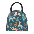 thumbnail image 1 of Fotbe Dogs Bolsa de Almuerzo con Estampado, Lonchera Aislada, Contenedor de Comida Reutilizable Tipo Cooler a Prueba de Fugas, 1 of 6