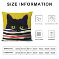 thumbnail image 5 of cat gifts,Cat Gifts for Women,Cat Mom Gifts,Cat Pillow Covers ,Cat Pillow Cases,Pink Cat Throw Pillows,Black Cat Gifts for Cat Lovers,gifts for cat lovers,cat gifts for cat lover gifts (yelllow), 5 of 5