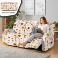 thumbnail image 4 of ZIATUBLES 8 PCS Recliner Sofa Covers for 3 Seater Counch, Soft Stretch Recliner Chair Covers with Storage Pockets Furniture Decor Slipcovers for Living Room, Floral White, 4 of 9