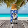 thumbnail image 3 of Carolines Treasures KJ1178MUK Winter Snowflakes Holiday Schnauzer Ultra Hugger for slim cans Slim Can multicolor, 3 of 6