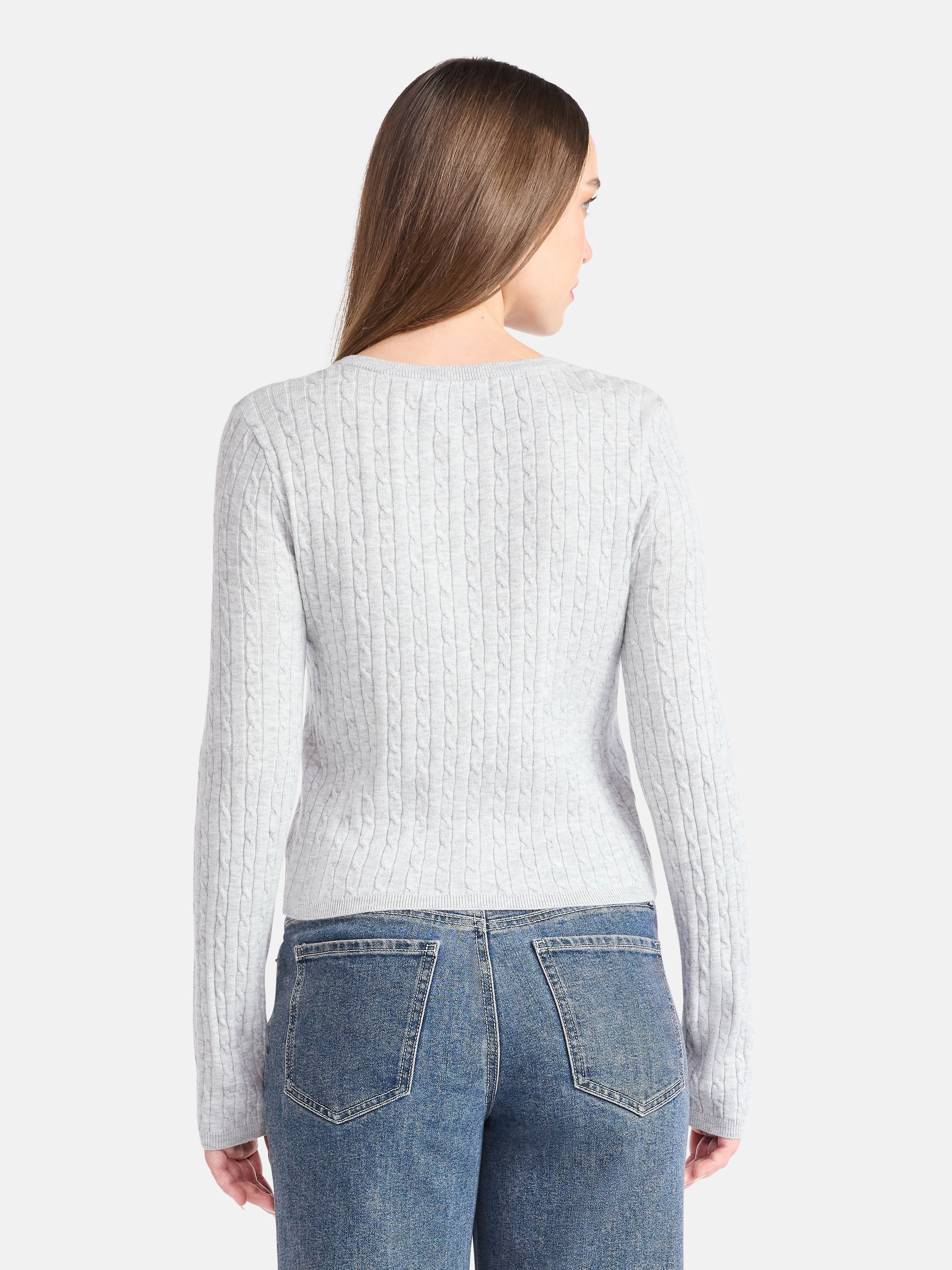 No Boundaries Button-Front Cardigan, Women's