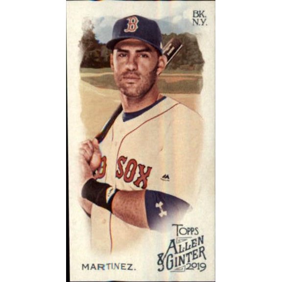 Collectible 2019 Topps Allen and Ginter Mini A/G Back #56 J.D. Martinez Boston Red Sox MLB Baseball Trading Card