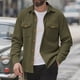 thumbnail image 1 of Seeotter Mens Corduroy Shirts Jacket Button Down Long Sleeve Work Shirts Shackets with Pocket, 1 of 7