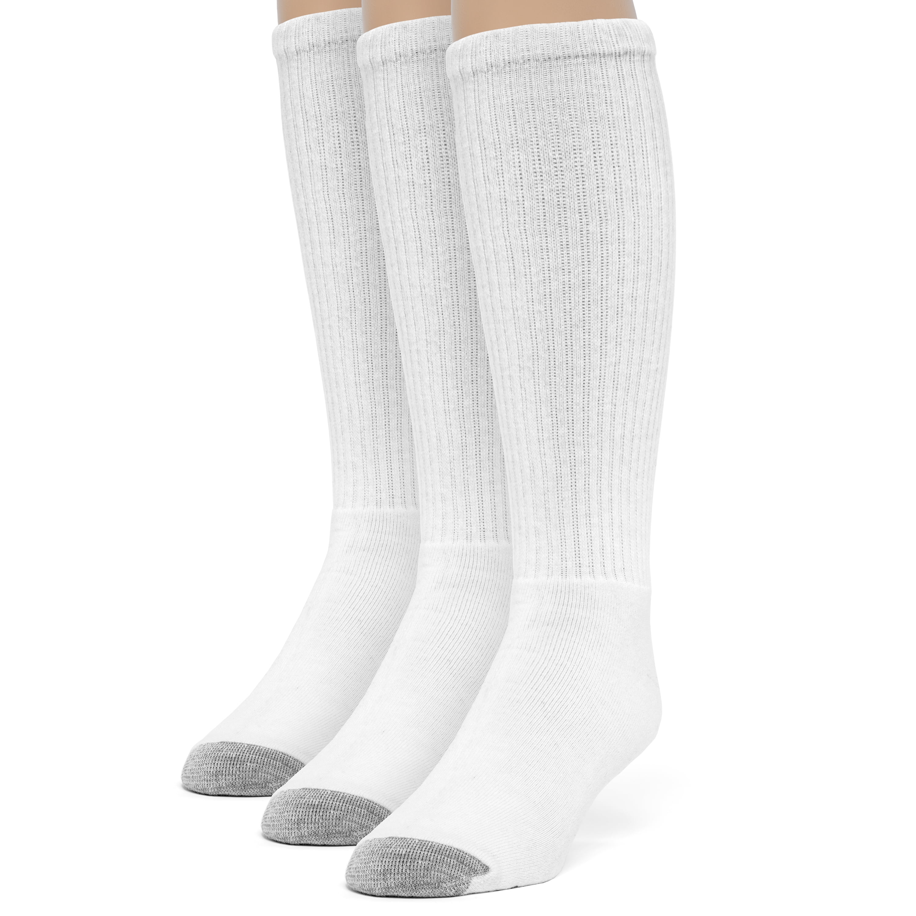 Men's Cotton Comfort Over the Calf Cushion Socks 3 Pairs