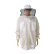 Beekeeping Anti Bee Suit 3 Layer Mesh Breathable Ventilated Protective Clothing Bee Jacket with Removable Safty Veil Hat Suits ,Comprehensive Protection