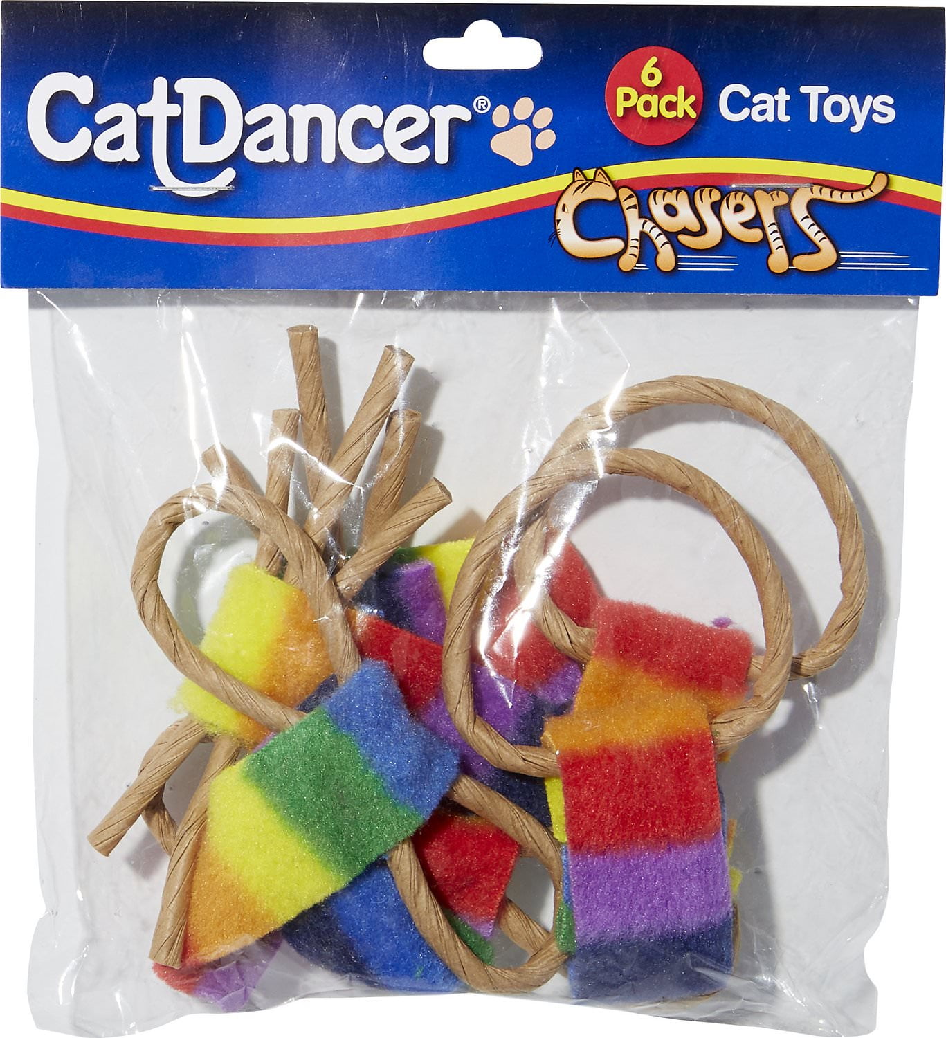 2 count Cat Dancer Ringtail Chasers Cat Toy 
