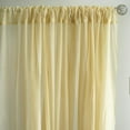 thumbnail image 5 of BalsaCircle 10 feet x 10 feet Sheer Voile Backdrop Drapes Curtains 2 Panels 5x10 feet Wedding Party Champagne, 5 of 7