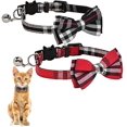 thumbnail image 1 of Pack Of 2 Cat Collars With Bells And Bow Ties, 1 of 1